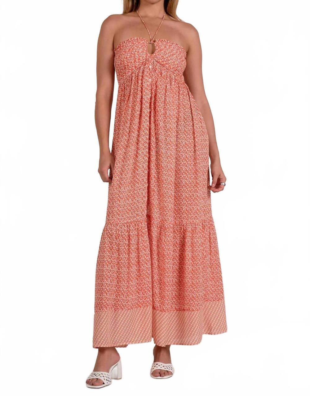 NEW ELAN sunny days maxi dress in multicolor